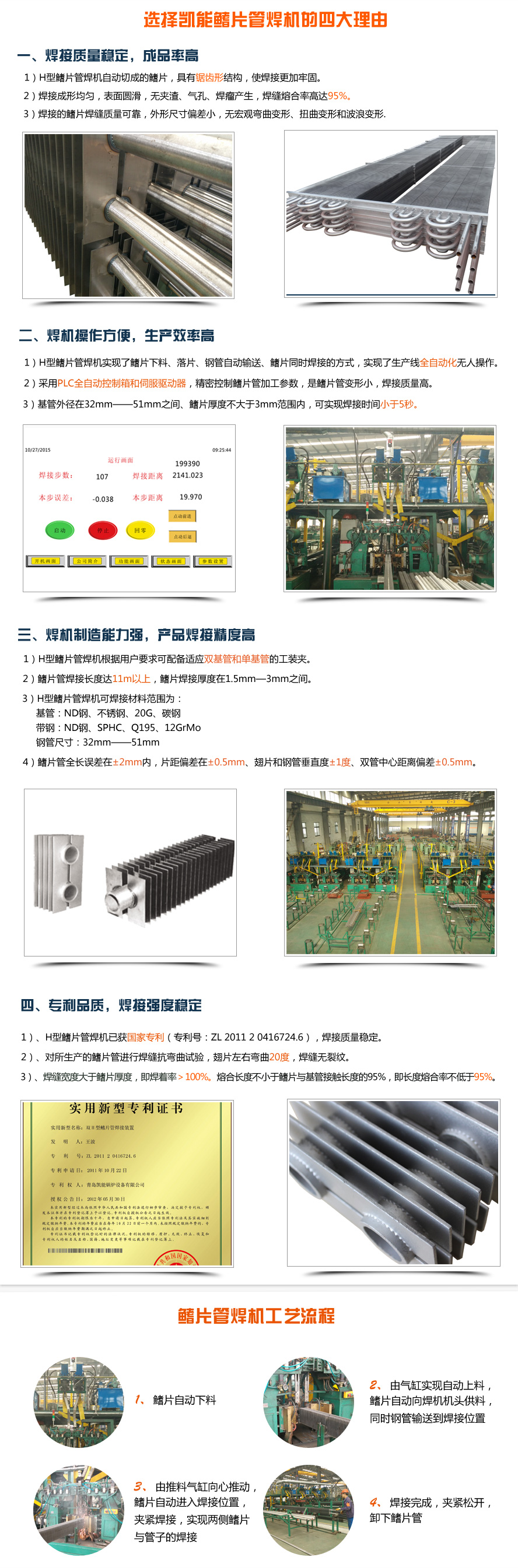 翅片管焊机工作流程